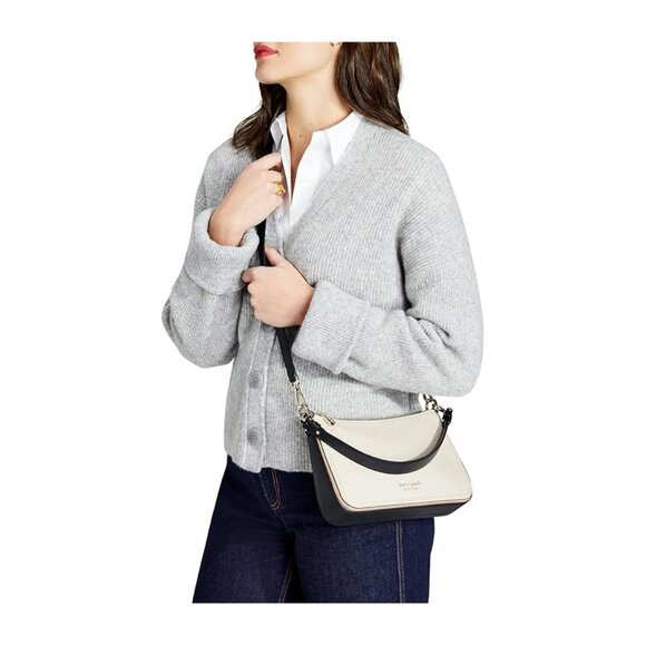 kate spade new york Color-Blocked Medium Convertible Crossbody – Parchment Multi - Picture 5 of 7